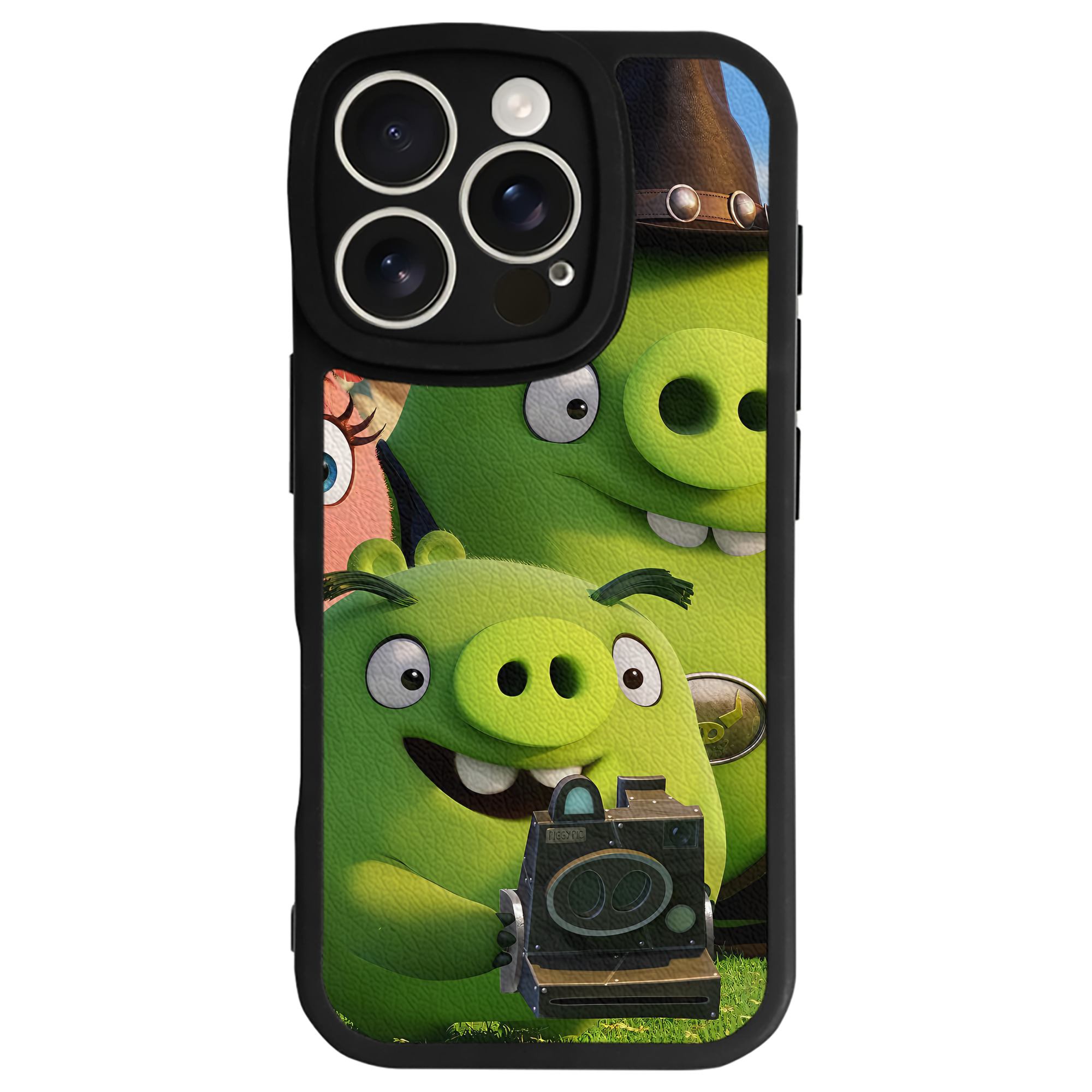 （画像用） Angry Birds アングリーバード 【iPhone 16シリーズ対応】シリコンスマホケース（レザー調） 材質：シリコン